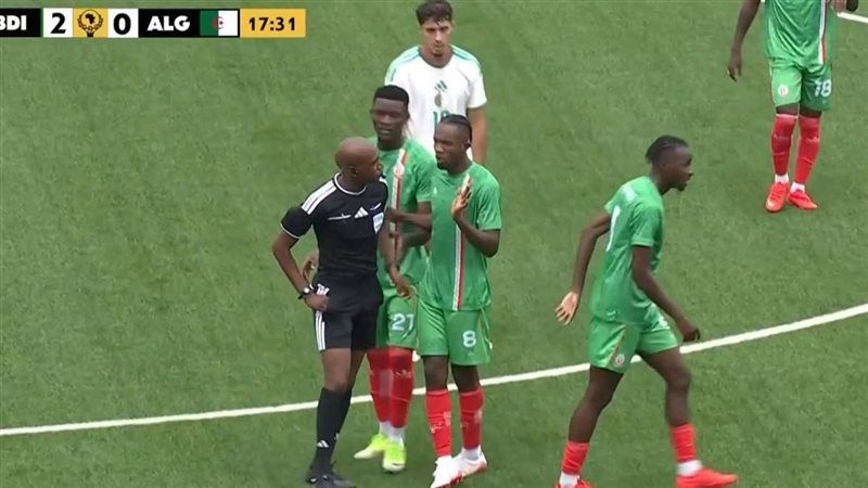 تصفيات أمم أفريقيا، بوروندي يتقدم على الجزائر 1/2 في الشوط الأول