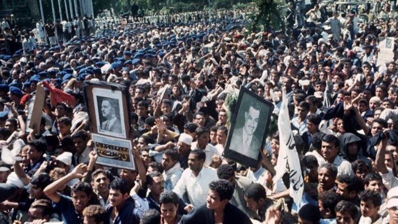 حشود المحافظات فى جنازة عبد الناصر 