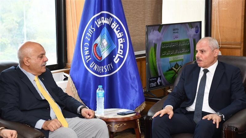جامعة القناة تبحث إنشاء ميدان رماية بكلية علوم الرياضة