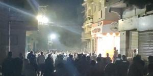 جنازة مهيبة لضحيتي انهيار عقار قرية برهمتوش في السنبلاوين (فيديو وصور)