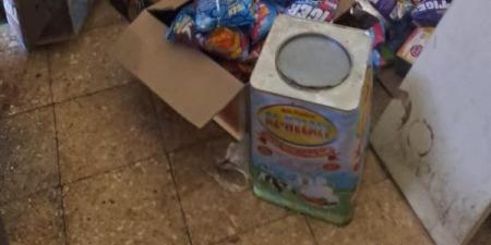 التحفظ على طن ونصف مواد غذائية مجهولة المصدر ومنتهية الصلاحية بالإسماعيلية