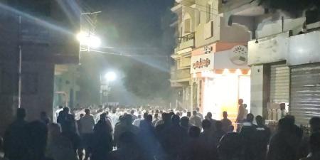جنازة مهيبة لضحيتي انهيار عقار قرية برهمتوش في السنبلاوين (فيديو وصور)