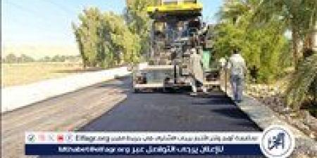 بدء رصف طريق الأغانة بطول 5 كيلومترات كمرحلة أولى بطما