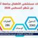 مستشفى الأطفال بجامعة أسيوط تستقبل 5802 حالة خلال شهر