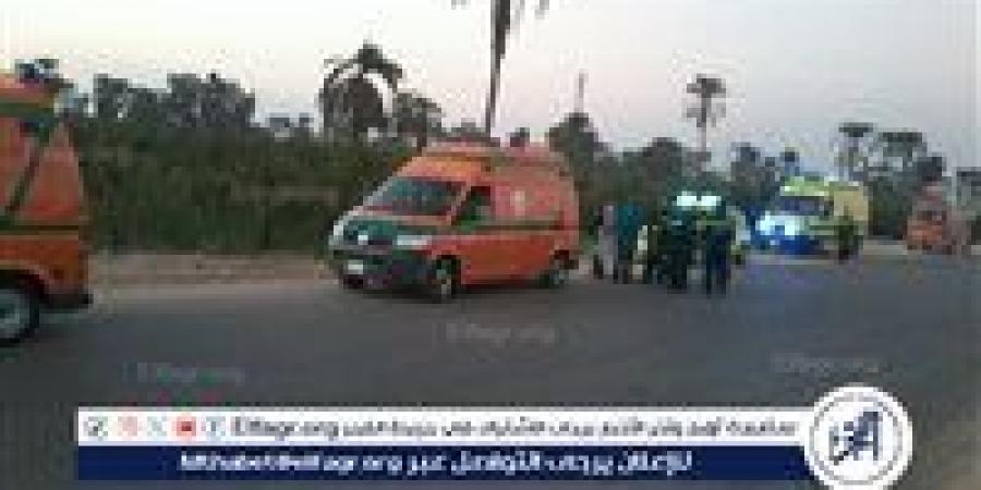 مصرع طبيبة وإصابة زوجها وطفلتهما في إنقلاب سيارة ملاكي بطريق "بني سويف ـ الزعفرانة"