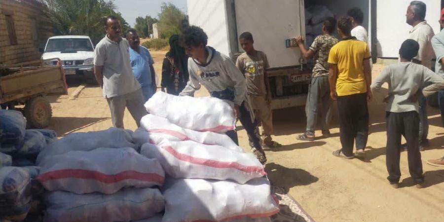 قوافل غذائية وفرق فنية لإصلاح شبكات الري بقرى بشاير الخير وتوماس وعافية بأسوان