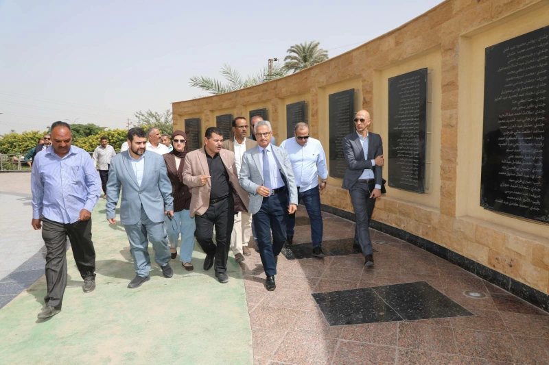 تطوير نصب الشهداء بحديقة الشلال في بني سويف ودراسة إضافة جداريات