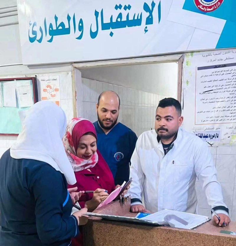 زحام الطوارئ وإشغال كلي للعناية.. جولة مسائية لمتابعة العمل بمستشفى بهتيم المركزي في القليوبية