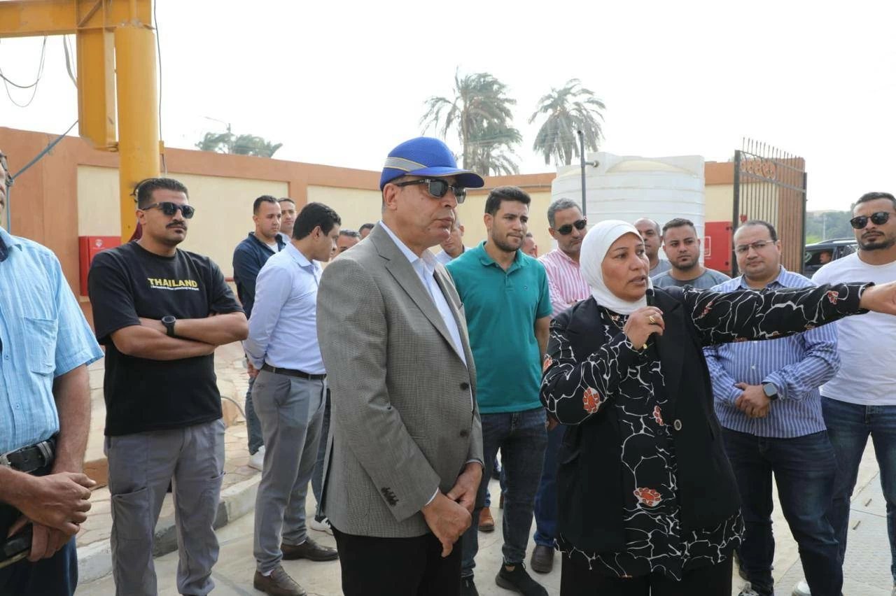 محافظ المنيا يتفقد معدلات انجاز أعمال محطتي رفع بقريتين في دير مواس لخدمة 15 ألف نسمة