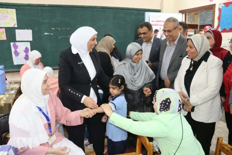تطعيم 164 ألف طفل في اليوم الأول لـ«الحملة القومية للتطعيم ضد الحصبة» بالقليوبية