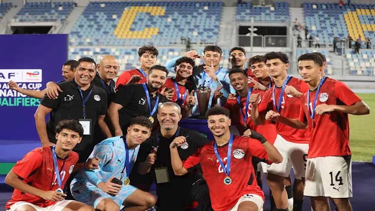 10 صور ترصد احتفال لاعبي منتخب مصر للشباب بالتتويج ببطولة شمال أفريقيا
