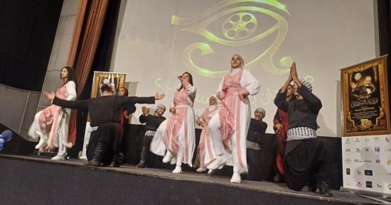 فرقة الفالوجا الفلسطينية تتألق فى حفل ختام مهرجان بردية السينمائى