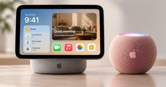 آبل تستعد لدخول المنازل الذكية بشاشة HomeView وإصدار جديد من HomePod mini