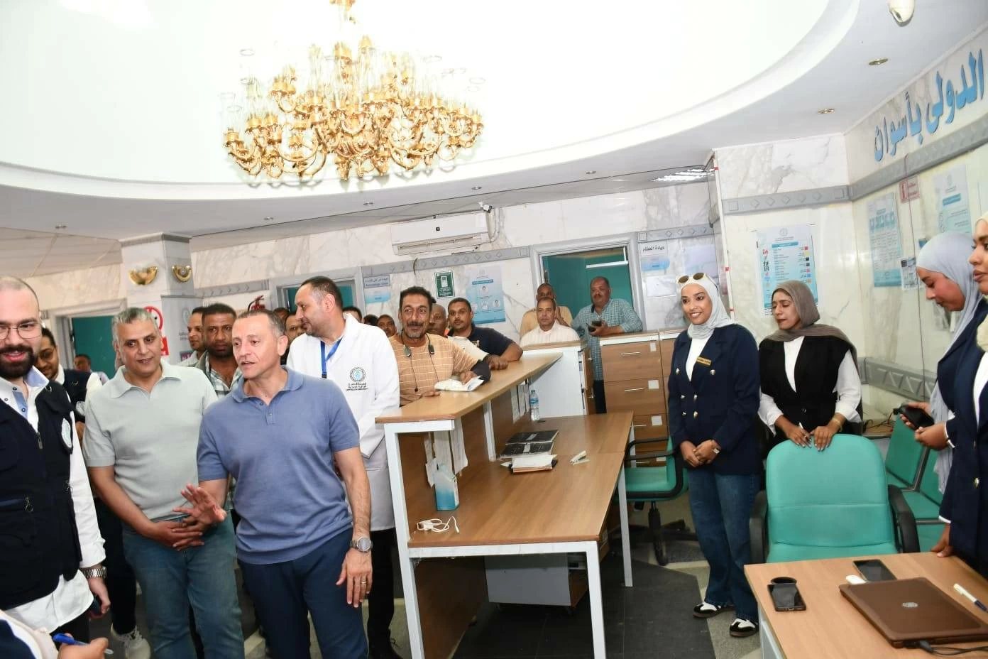 محافظ أسوان يتفقد مستشفى أبو سمبل الدولى ويتابع جاهزية استقبال ظاهرة تعامد الشمس