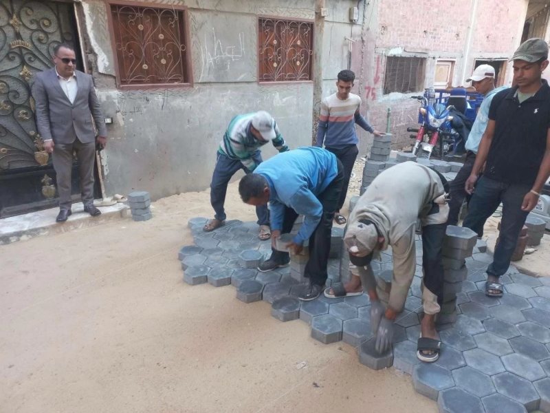 بتكلفة 465 ألف جنيه.. تطوير ورفع كفاءة شوارع مدينة القنايات بالشرقية