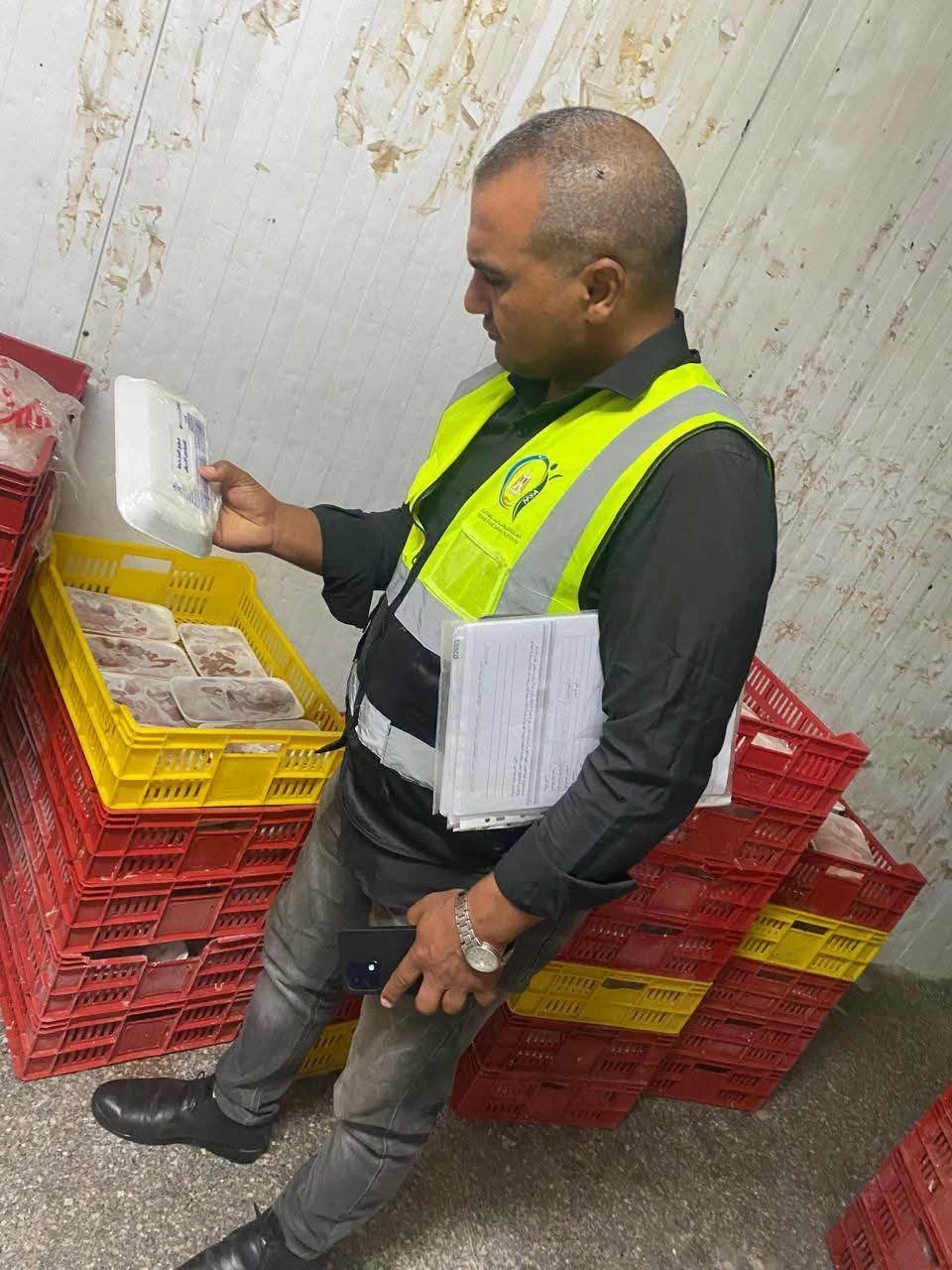 ضبط طن و860 كجم أجنحة ومجزئات دواجن فاسدة في حملات تموينية بالإسماعيلية