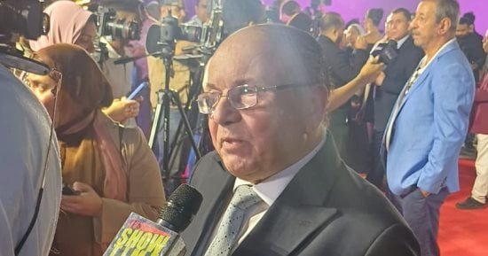 خالد يوسف ومجدى أبو عميرة فى حفل افتتاح مهرجان بردية السينمائى